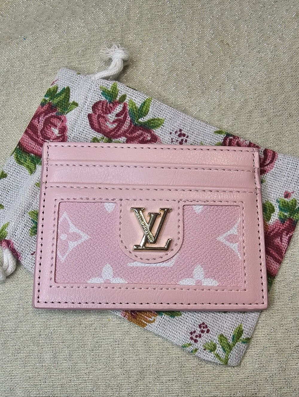 Pink Card Case Holder